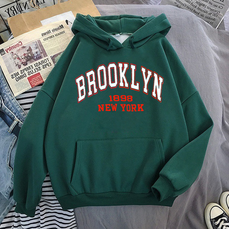 Printed Sports Plus Fleece Hooded Sweatshirt
