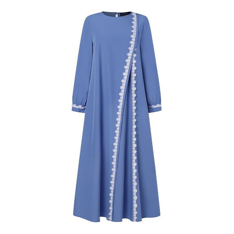 Fashion Long Sleeve Lace Crochet Vest Women's Spring Leisure Dress