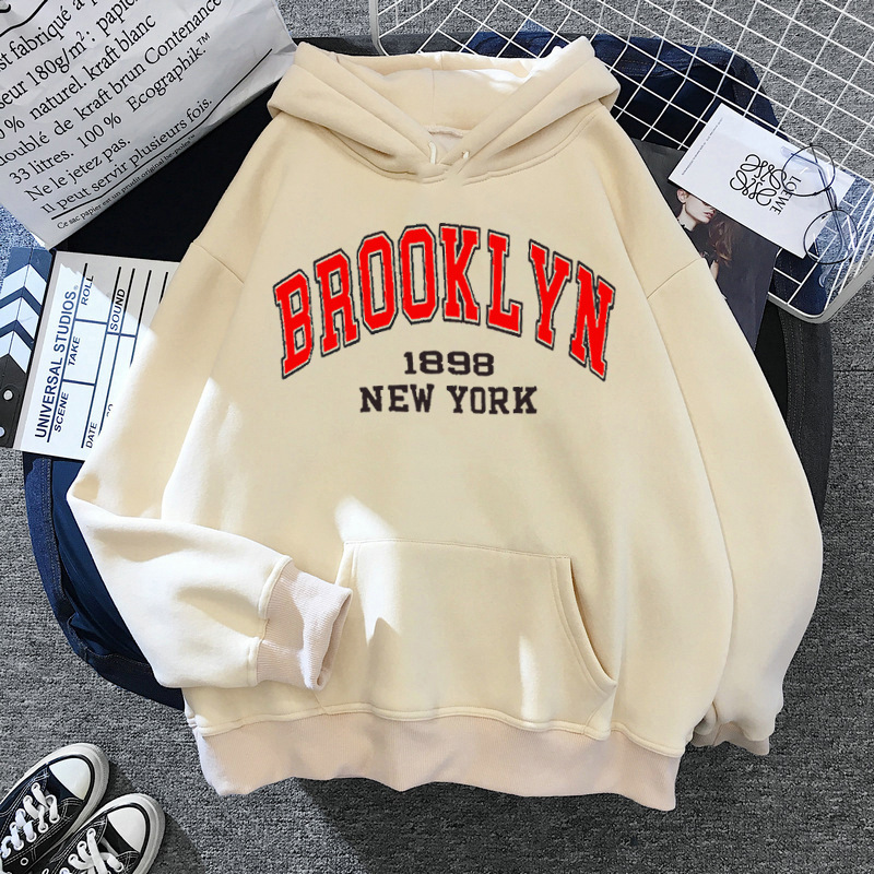 Printed Sports Plus Fleece Hooded Sweatshirt