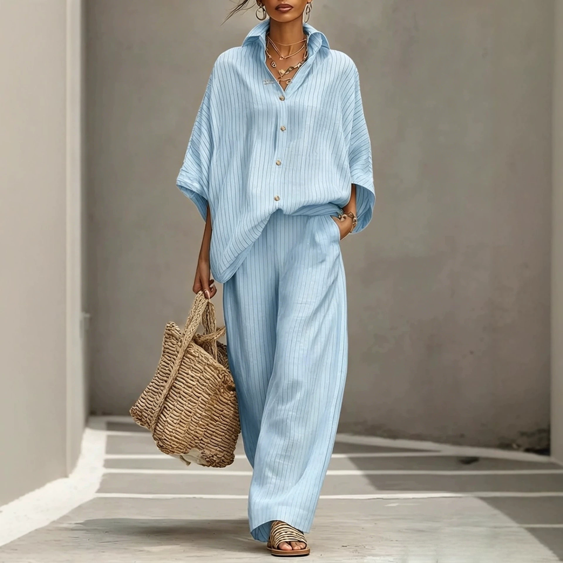 Womens Cardigan Set Casual And Elegant Womens Outfit