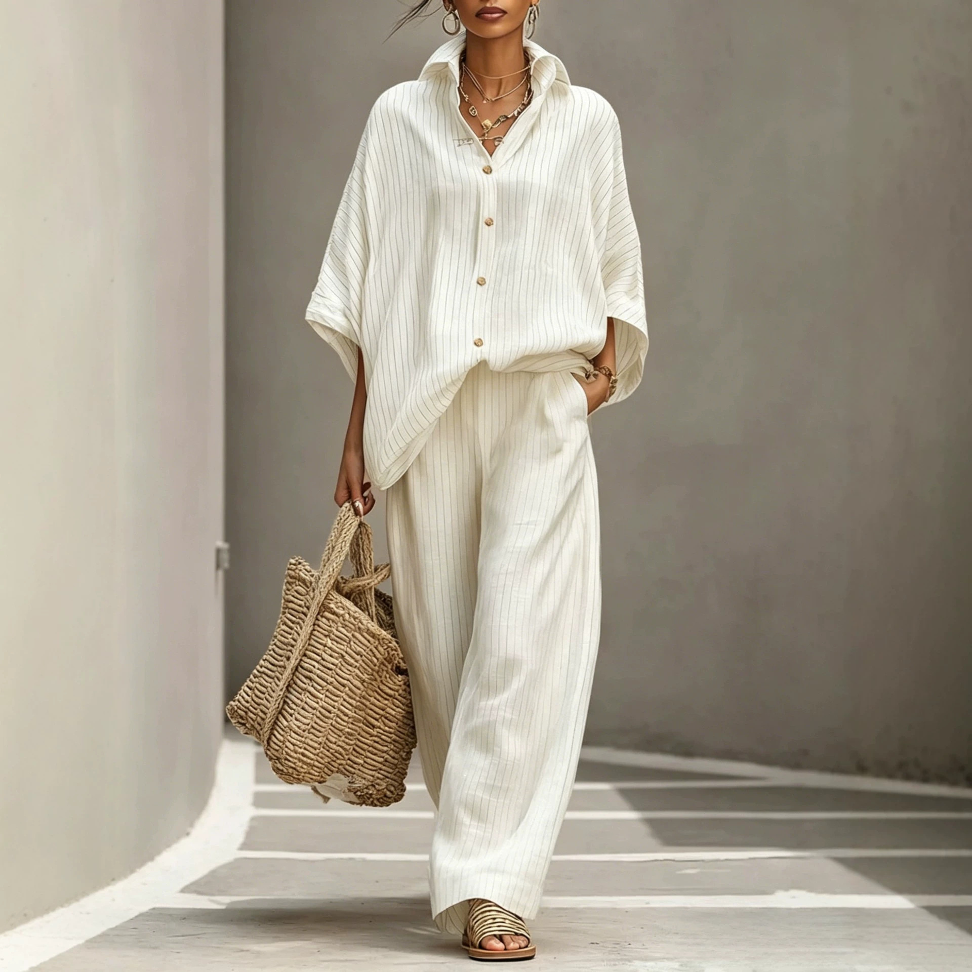 Womens Cardigan Set Casual And Elegant Womens Outfit