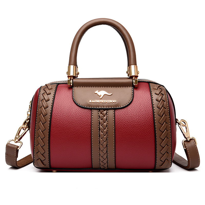 Womens One-shoulder Bag Womens Fashionable Color-block Design