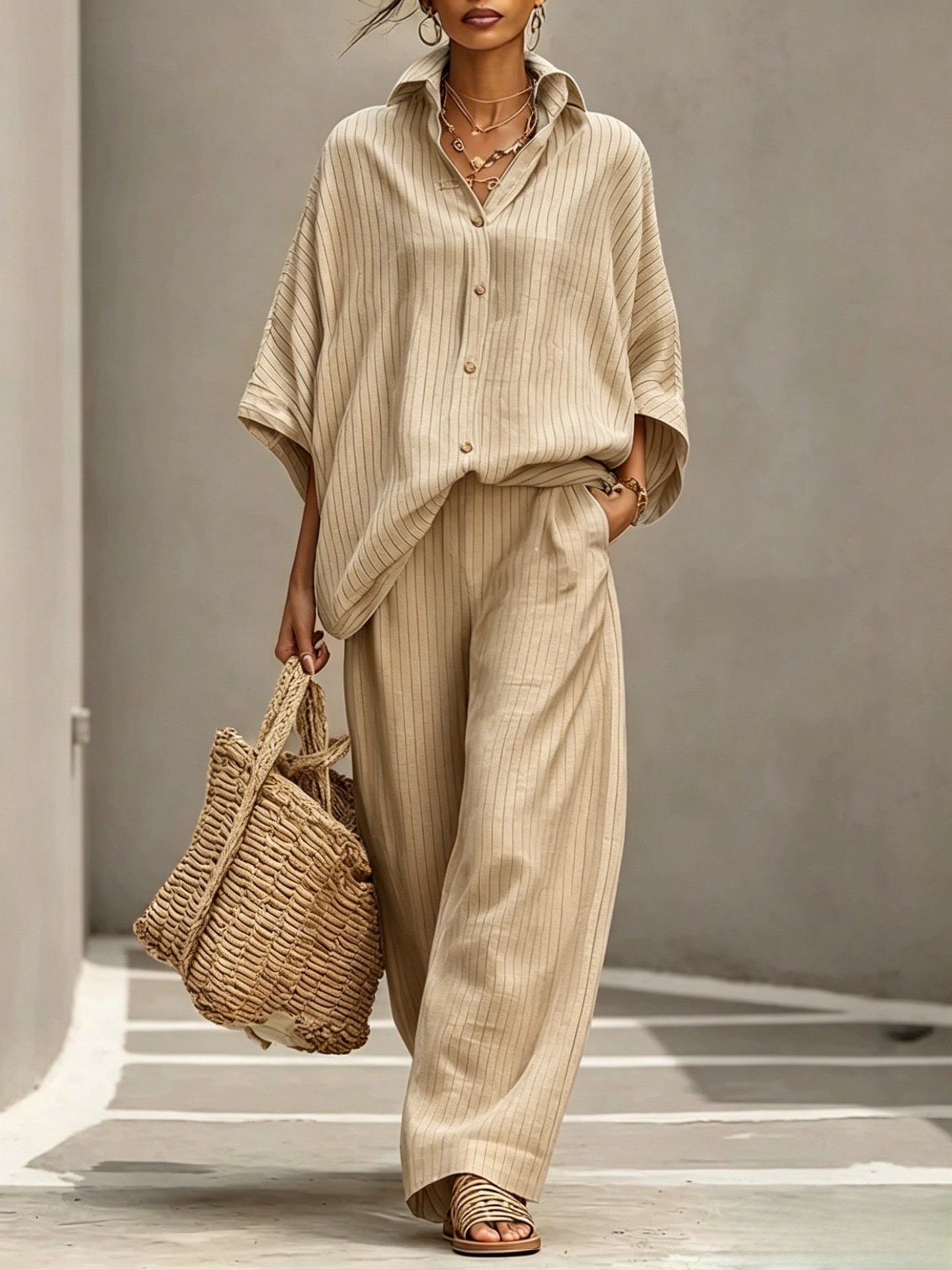 Womens Cardigan Set Casual And Elegant Womens Outfit