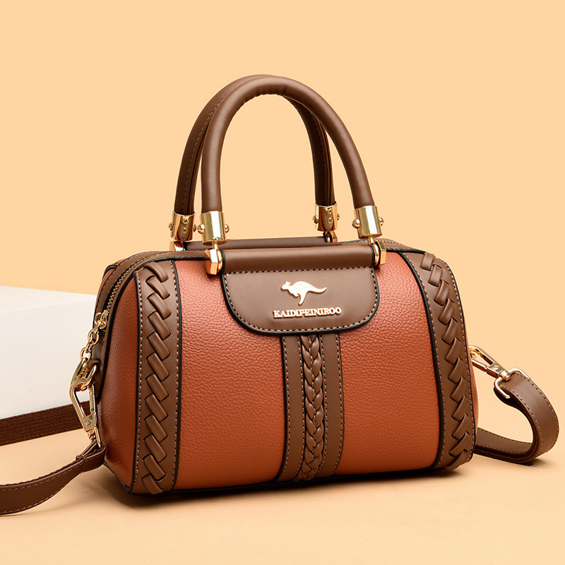 Womens One-shoulder Bag Womens Fashionable Color-block Design