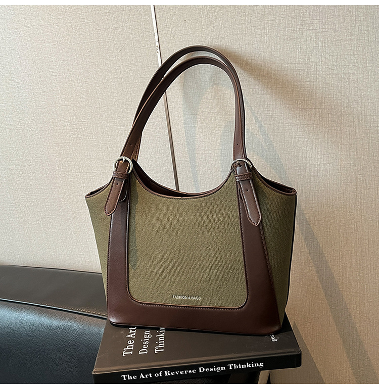 Womens Retro Commuter Tote Shoulder Bag