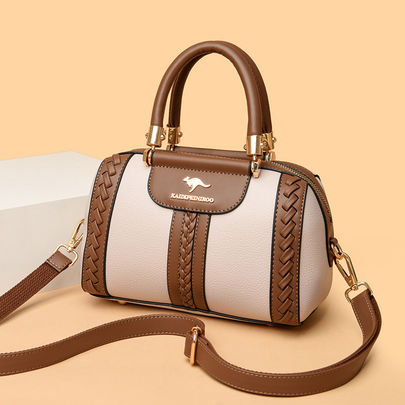 Womens One-shoulder Bag Womens Fashionable Color-block Design