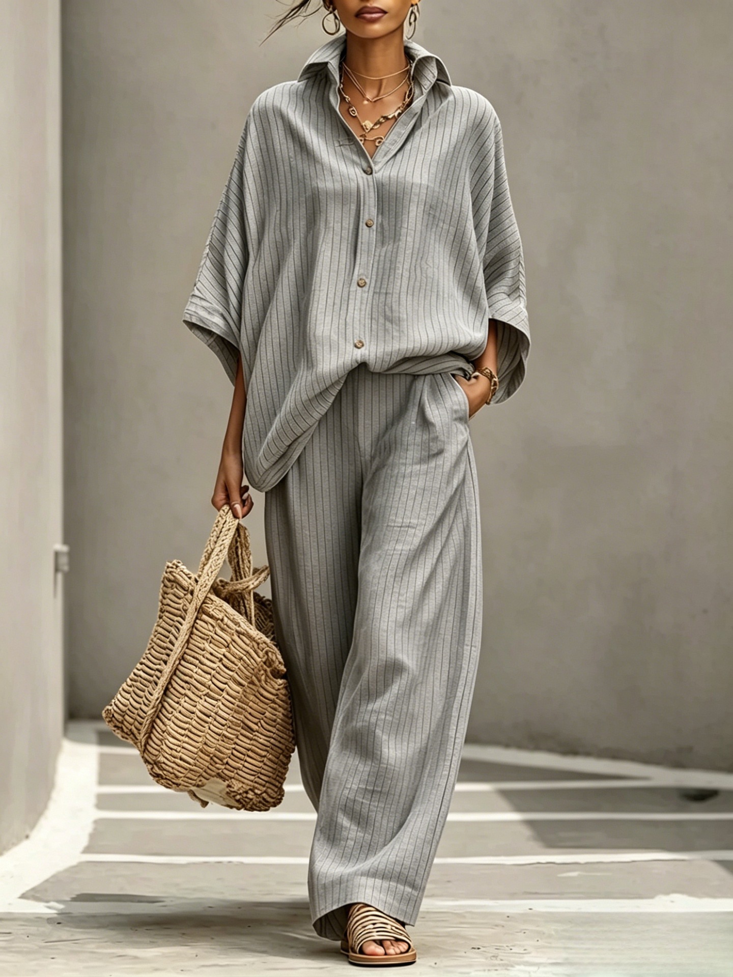 Womens Cardigan Set Casual And Elegant Womens Outfit