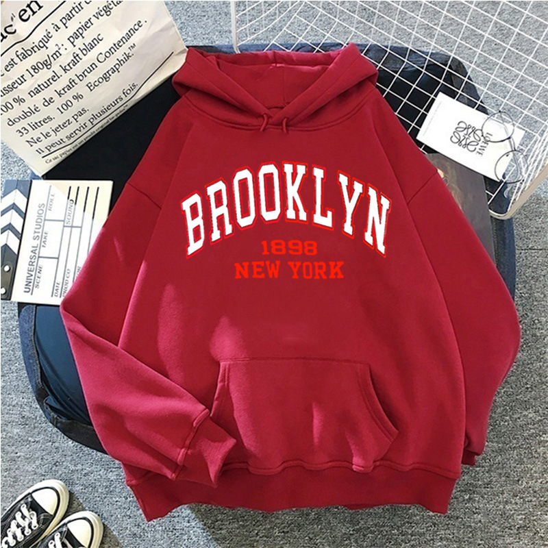 Printed Sports Plus Fleece Hooded Sweatshirt