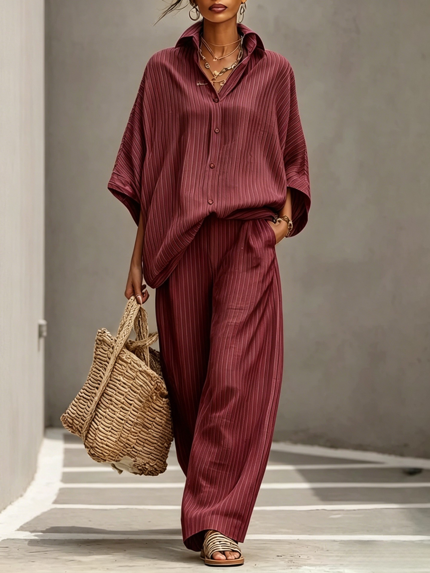 Womens Cardigan Set Casual And Elegant Womens Outfit
