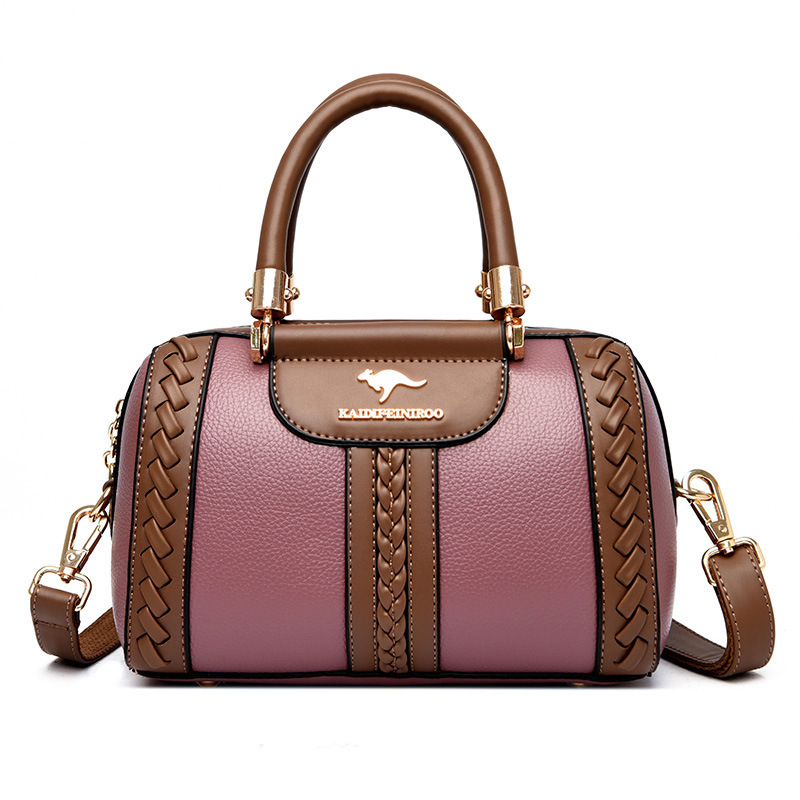 Womens One-shoulder Bag Womens Fashionable Color-block Design