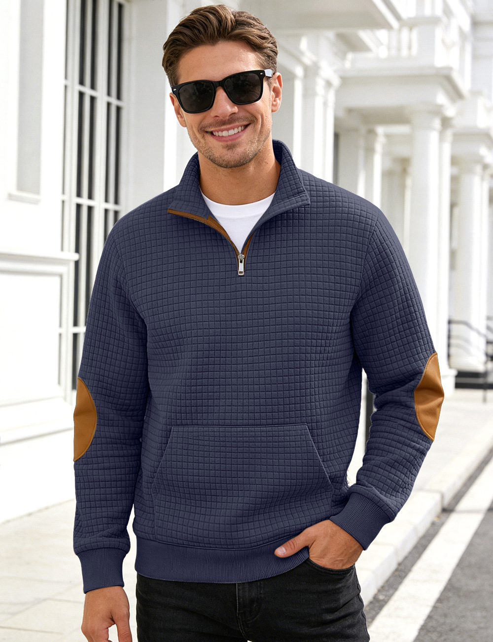 Mens Casual Long-sleeve Hoodie Top