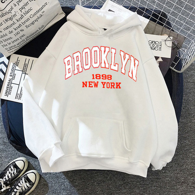 Printed Sports Plus Fleece Hooded Sweatshirt