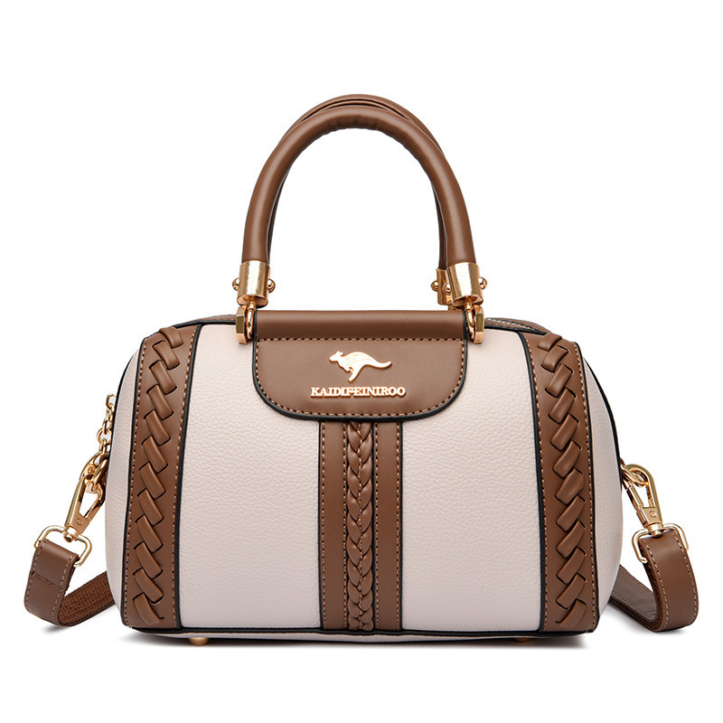 Womens One-shoulder Bag Womens Fashionable Color-block Design
