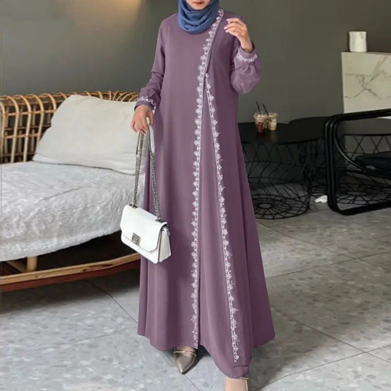 Fashion Long Sleeve Lace Crochet Vest Women's Spring Leisure Dress