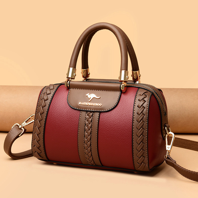 Womens One-shoulder Bag Womens Fashionable Color-block Design