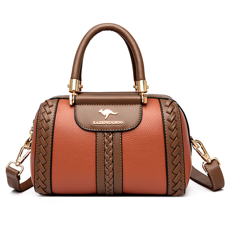 Womens One-shoulder Bag Womens Fashionable Color-block Design