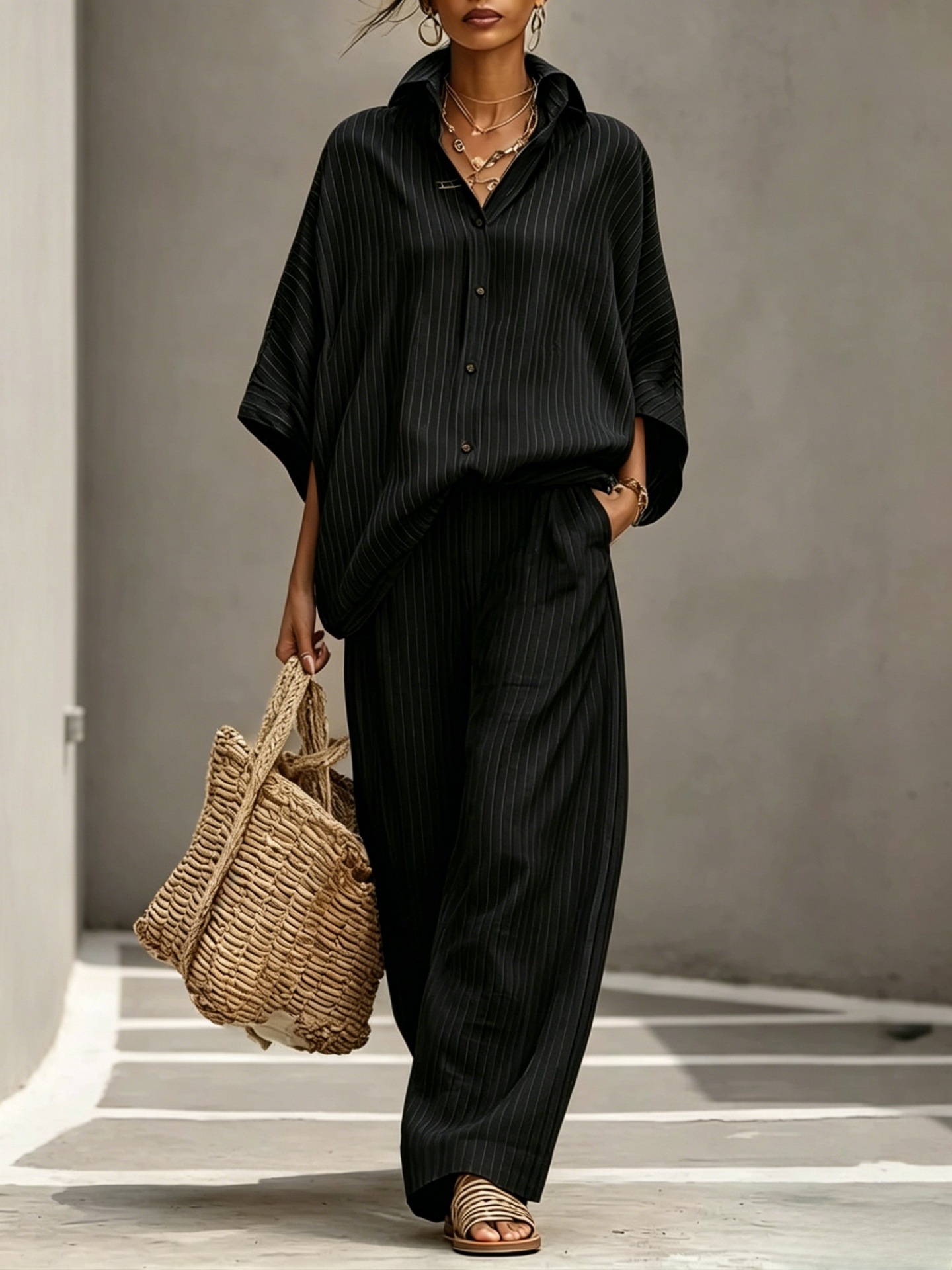 Womens Cardigan Set Casual And Elegant Womens Outfit