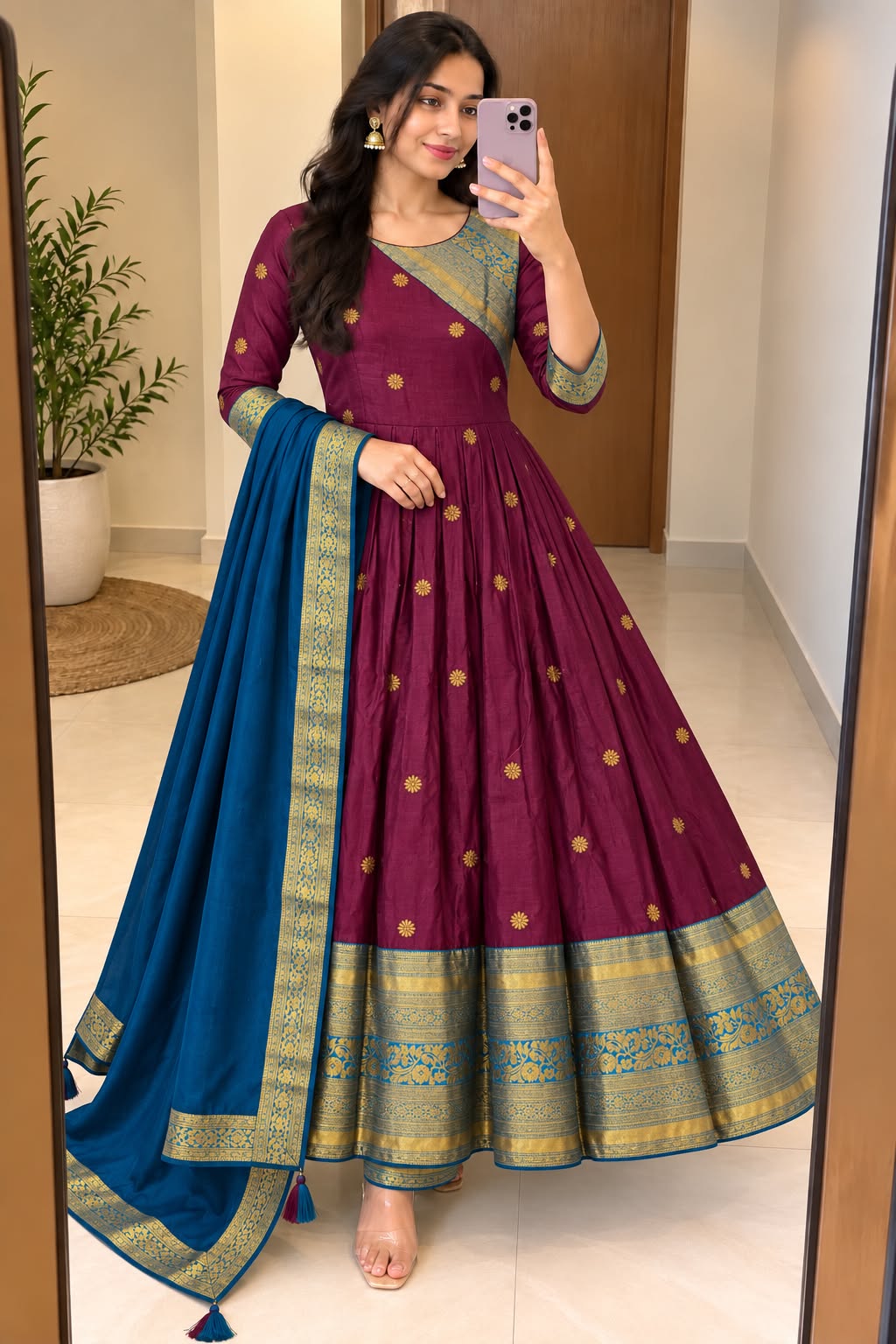 Elegant Anarkali silhouettes