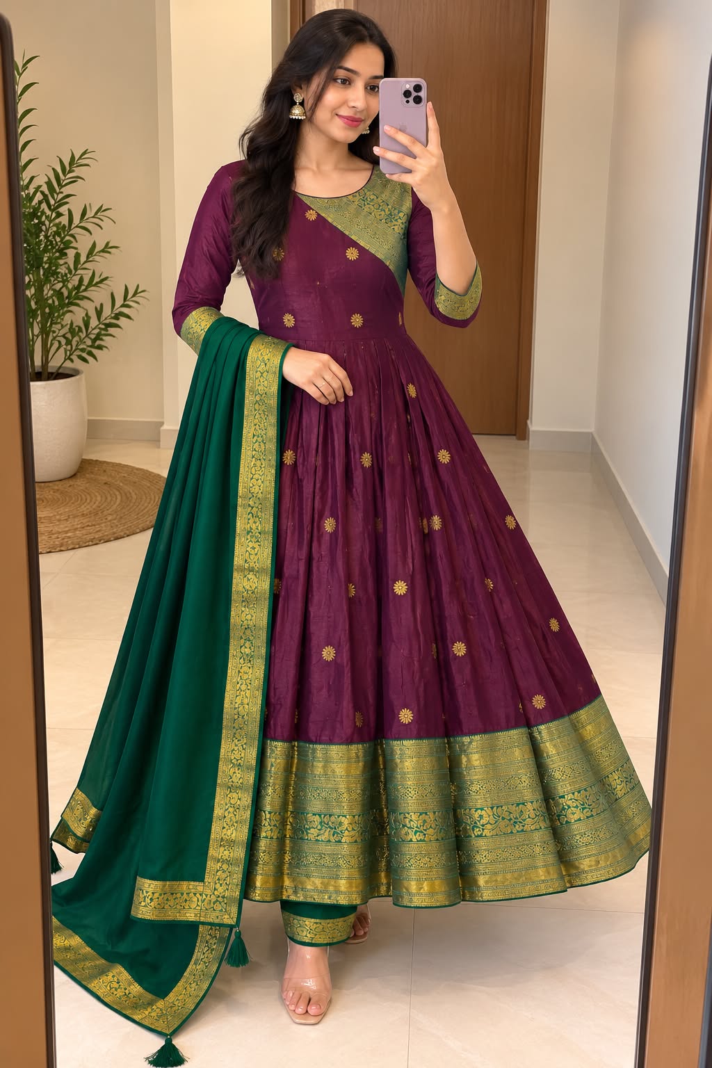 Elegant Anarkali silhouettes