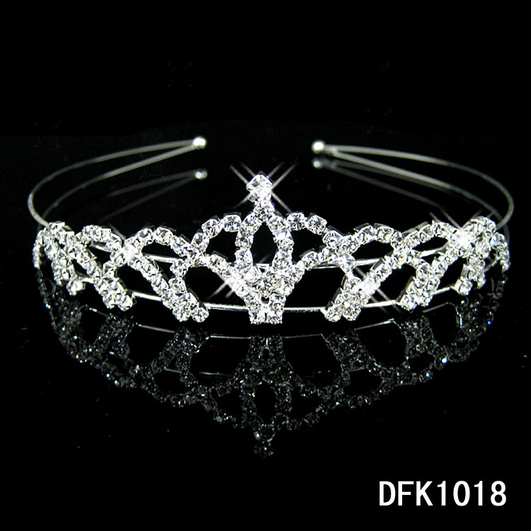 Bridal Crown Headdress Diamond Alloy Women's Hair Band Accessories Girls Children Diamond Jewelry Wholesale
