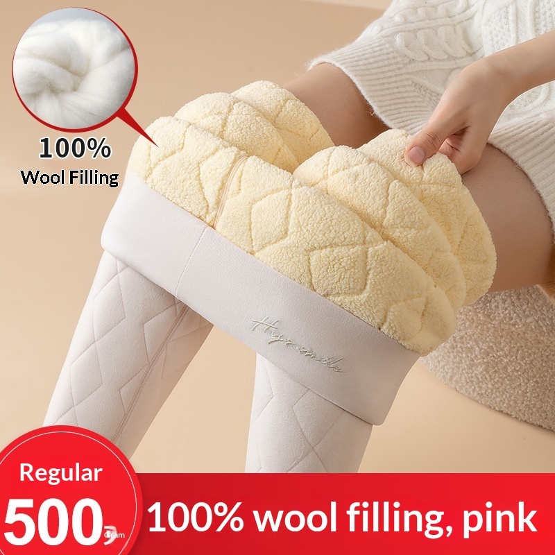 Winter Knee Pads Thickened Plus-size Thermal Pants