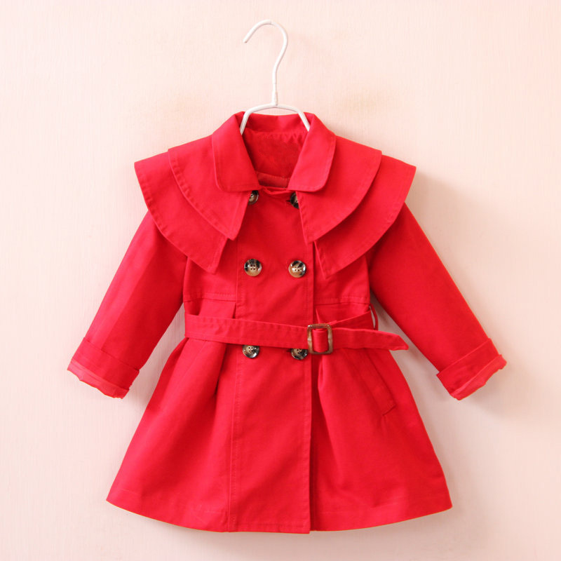 Spring And Autumn New Cotton Girls Windbreaker