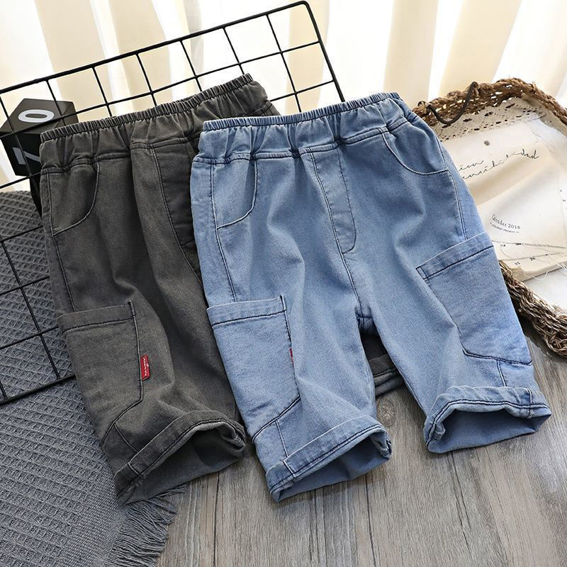 Summer Middle School Children's Cotton Children's Pants Loose