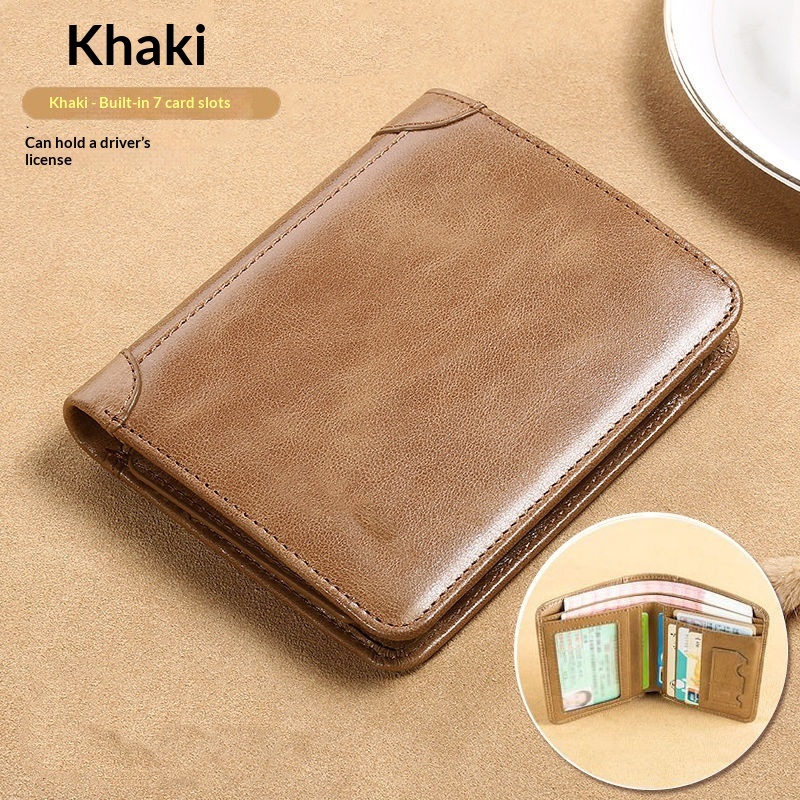 Men's Short All-in-one Drivers License Wallet