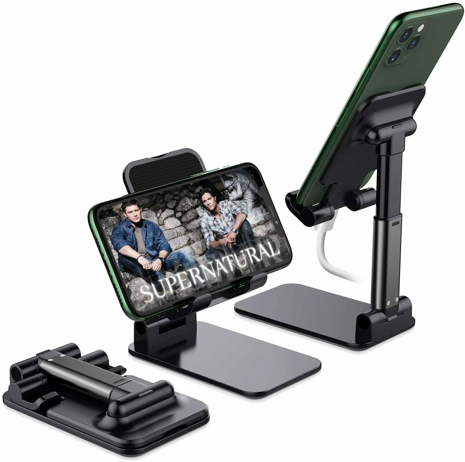 Cell Phone Stand Tablet Mount Fordable Desktop Holder Cradle Dock Mobile Phone Phone Holder Stand, Desktop Cell Phone Holder For IPad Tablet Desk Holder