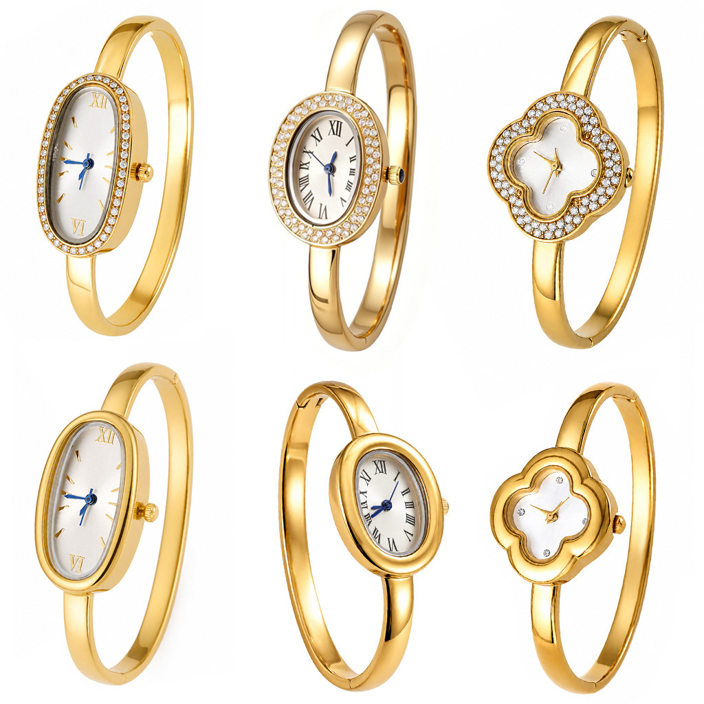 Zircon Titanium Steel Watch  Luxury High-end Stainless Steel