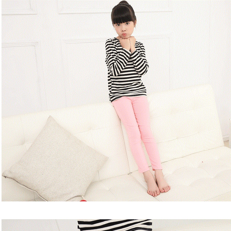 Girls' Leggings Spring And Autumn Children Slim-fitting Long Pants