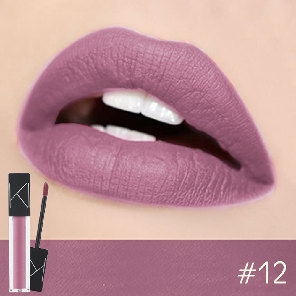 Makeup Matte Smooth Lipstick Liquid Lipstick Matte Waterproof Lips Makeup Cosmetic Long-Lasting Matte Lipstick Makeup