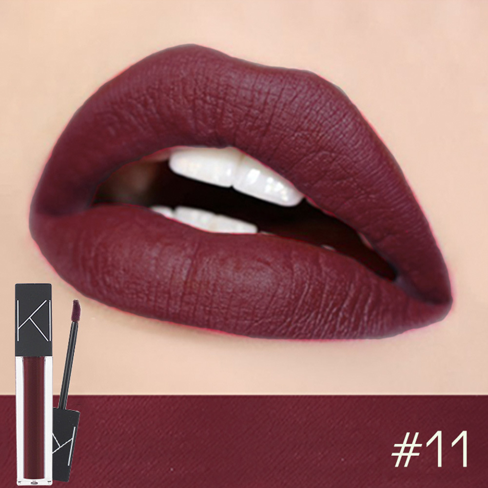 Makeup Matte Smooth Lipstick Liquid Lipstick Matte Waterproof Lips Makeup Cosmetic Long-Lasting Matte Lipstick Makeup