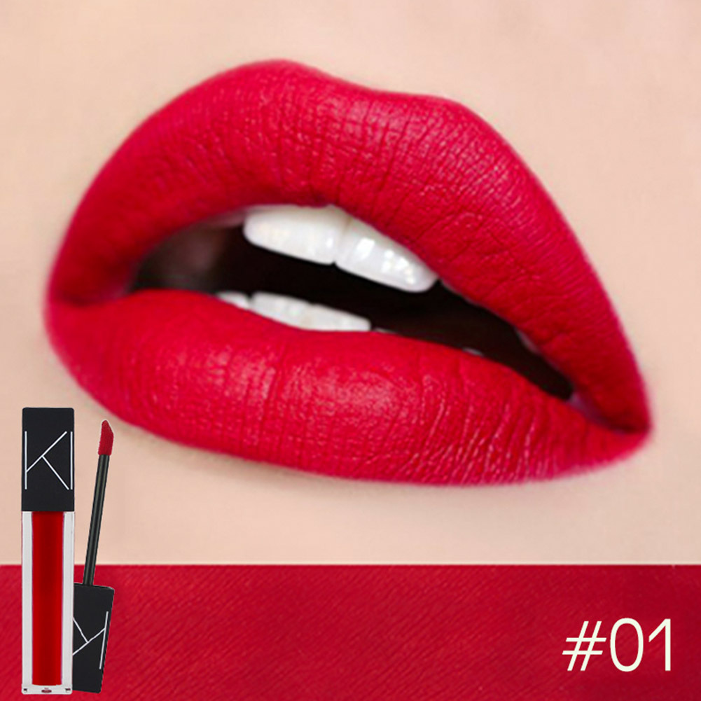 Makeup Matte Smooth Lipstick Liquid Lipstick Matte Waterproof Lips Makeup Cosmetic Long-Lasting Matte Lipstick Makeup