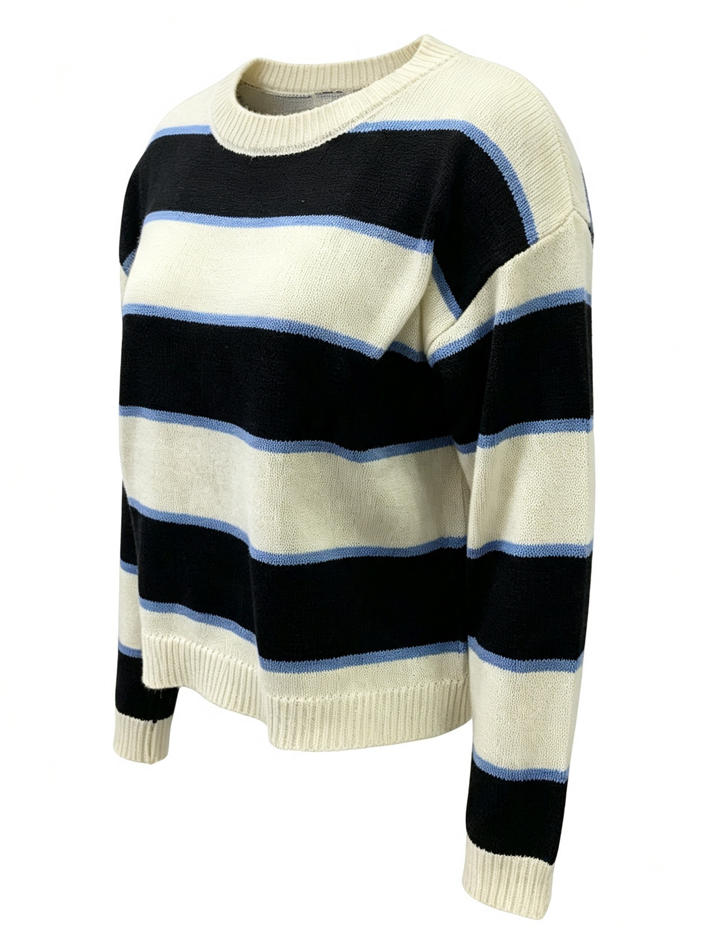 Cross-border Exclusive Export, New Autumn and Winter Women's Clothing, Vintage Striped Loose Casual Sweater