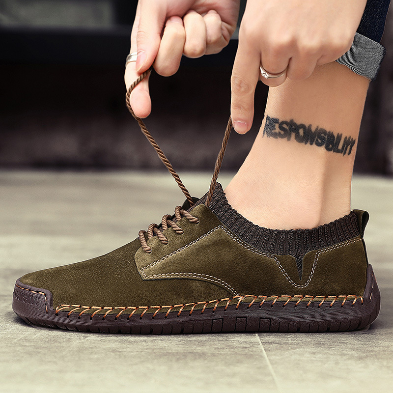 Men's Shoes Summer New Men's Casual Shoes Large Size Peas Shoes
