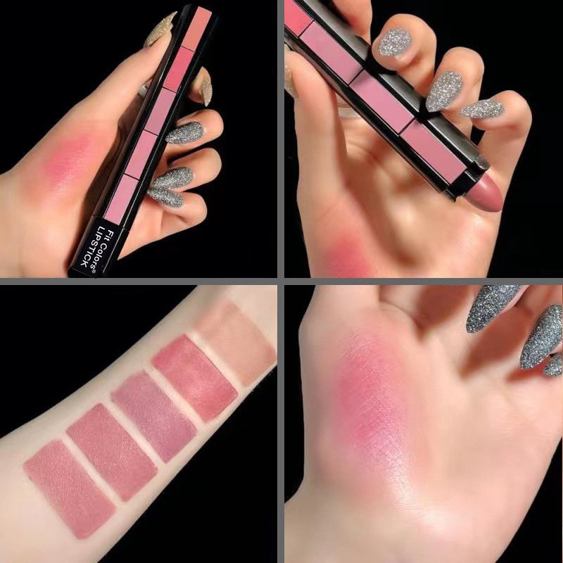 Matte 5-color Lipstick Set Velvet Lip Stick Non-stick Lip Gloss Long Lasting Waterproof Red Lipstick