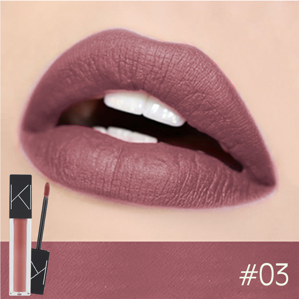 Makeup Matte Smooth Lipstick Liquid Lipstick Matte Waterproof Lips Makeup Cosmetic Long-Lasting Matte Lipstick Makeup