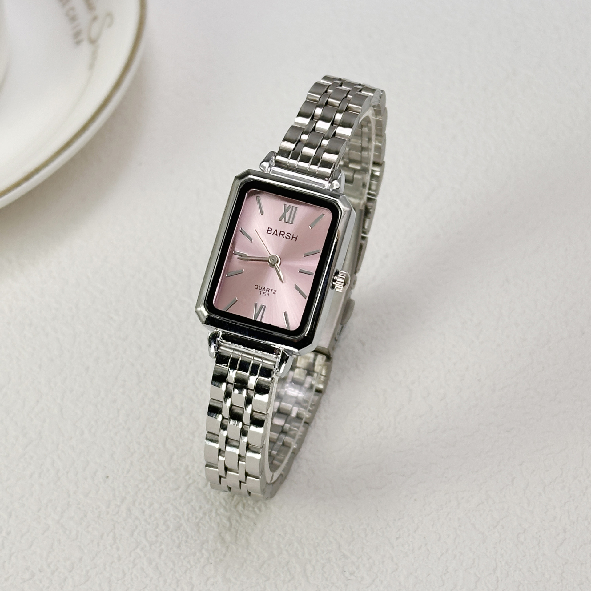 Simple Rectangular Quartz Watch For Women