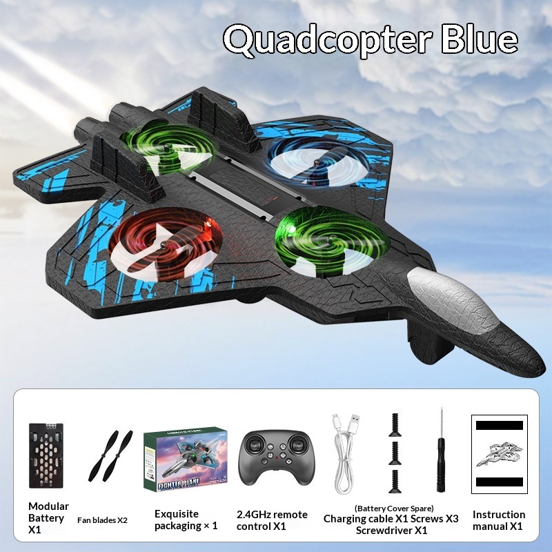 Children's Remote Control Foam Airplane Model Long Endurance Crash-resistant Drone Technology Toy