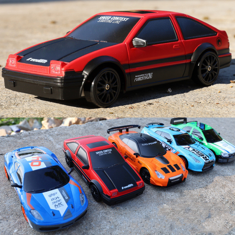 2.4G Drift Car 4WD RC Drift Car Toy Remote Control GTR Model AE86 Vehicle Car RC Racing Car Toy for Children Gifts
