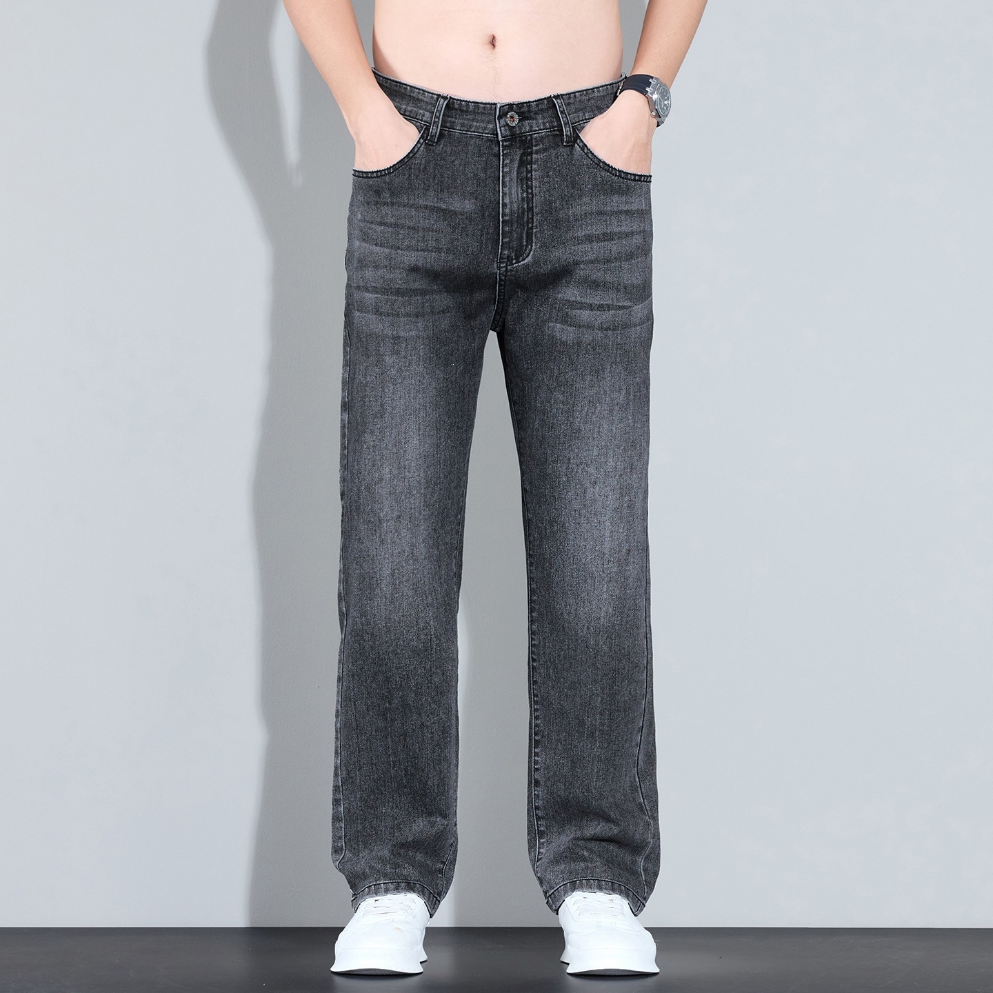 Straight-leg Lightweight Breathable Versatile And Comfortable Minimalist Jeans