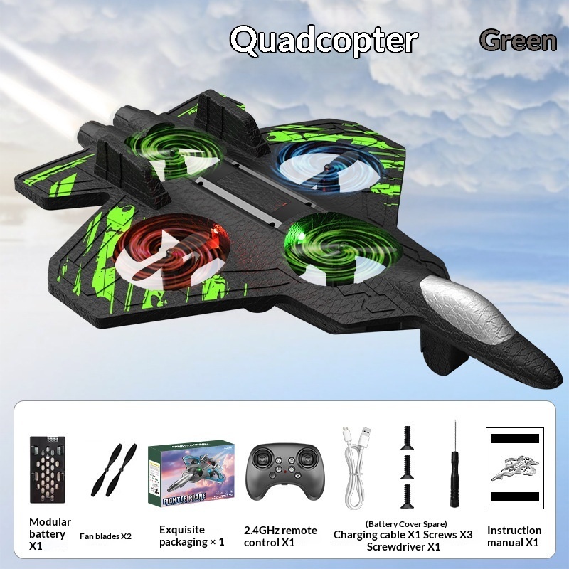 Children's Remote Control Foam Airplane Model Long Endurance Crash-resistant Drone Technology Toy