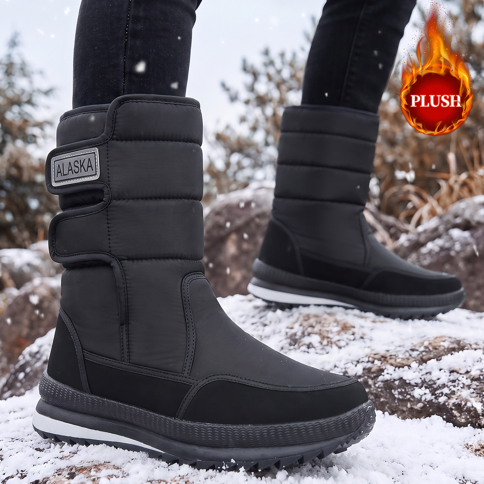 Snow Boots Large Size Outdoor Waterproof Casual
