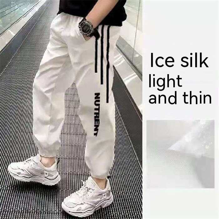 Boys Silk Summer Sports Quick-drying Pants