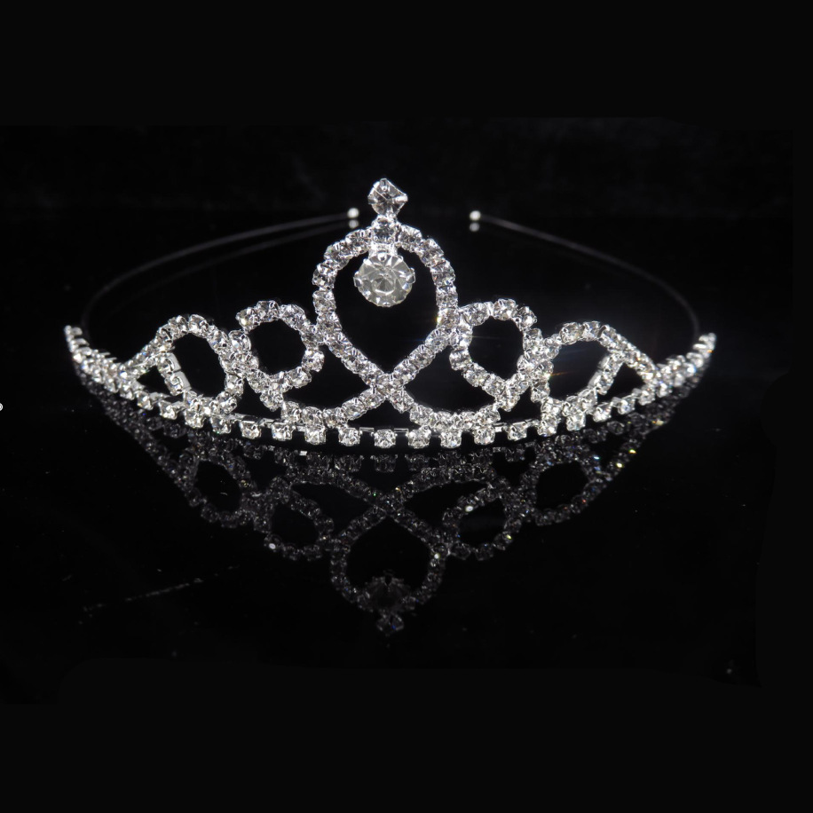 Bridal Crown Headdress Diamond Alloy Women's Hair Band Accessories Girls Children Diamond Jewelry Wholesale