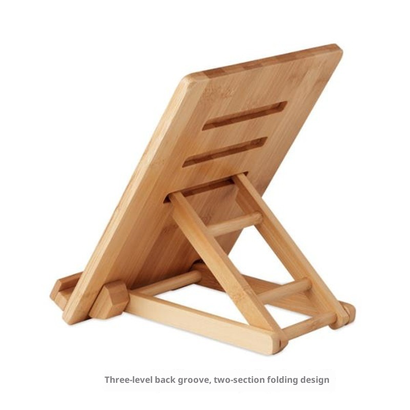 Desktop Phone Stand Bamboo Tablet Adjustable Angle
