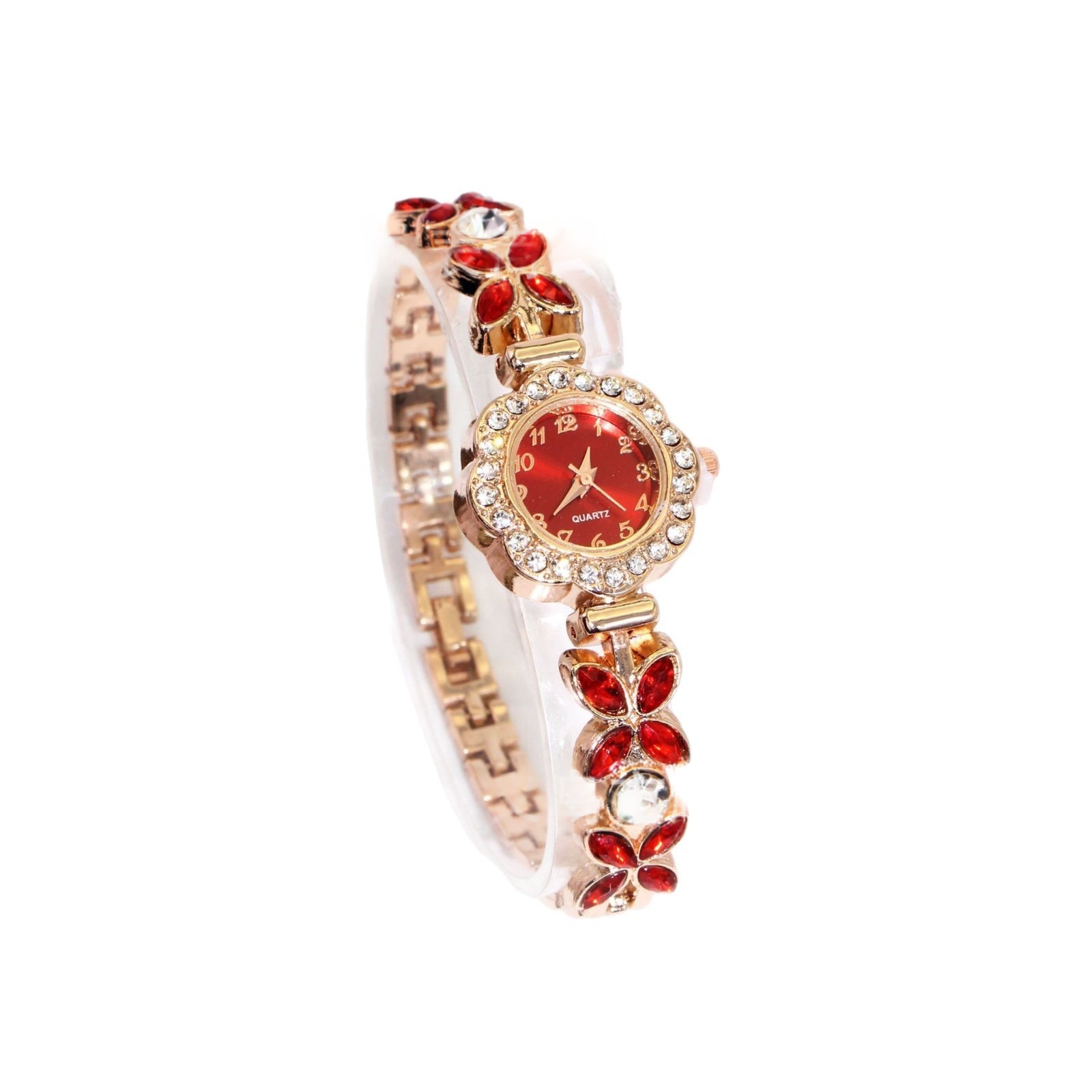 Fashion Color-Diamond Round Bracelet Watch
