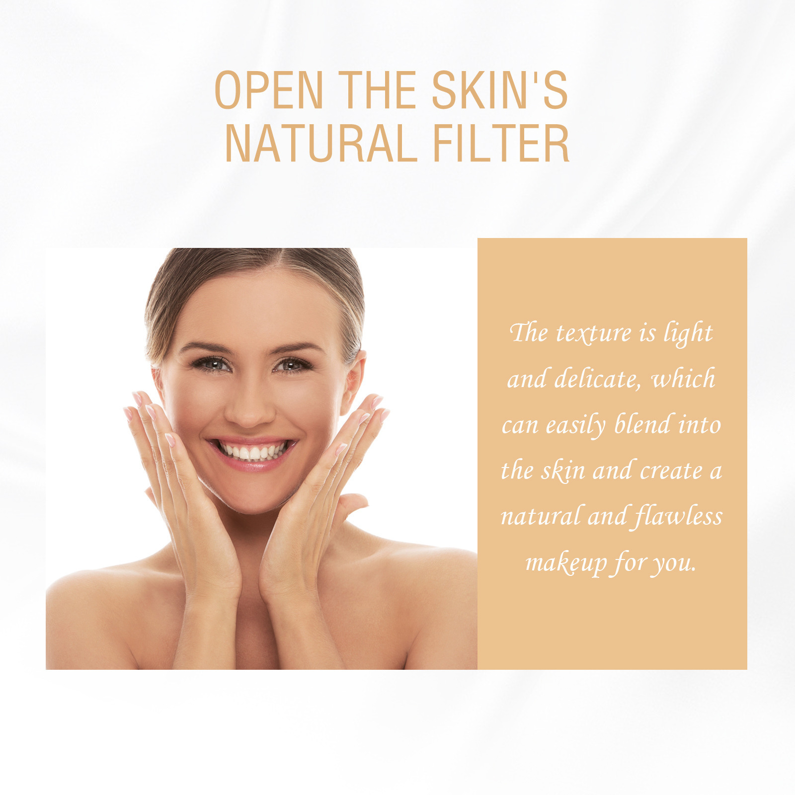Moisturizing And Nourishing Natural Light Base Makeup Skin Foundation
