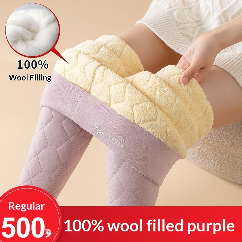 Winter Knee Pads Thickened Plus-size Thermal Pants